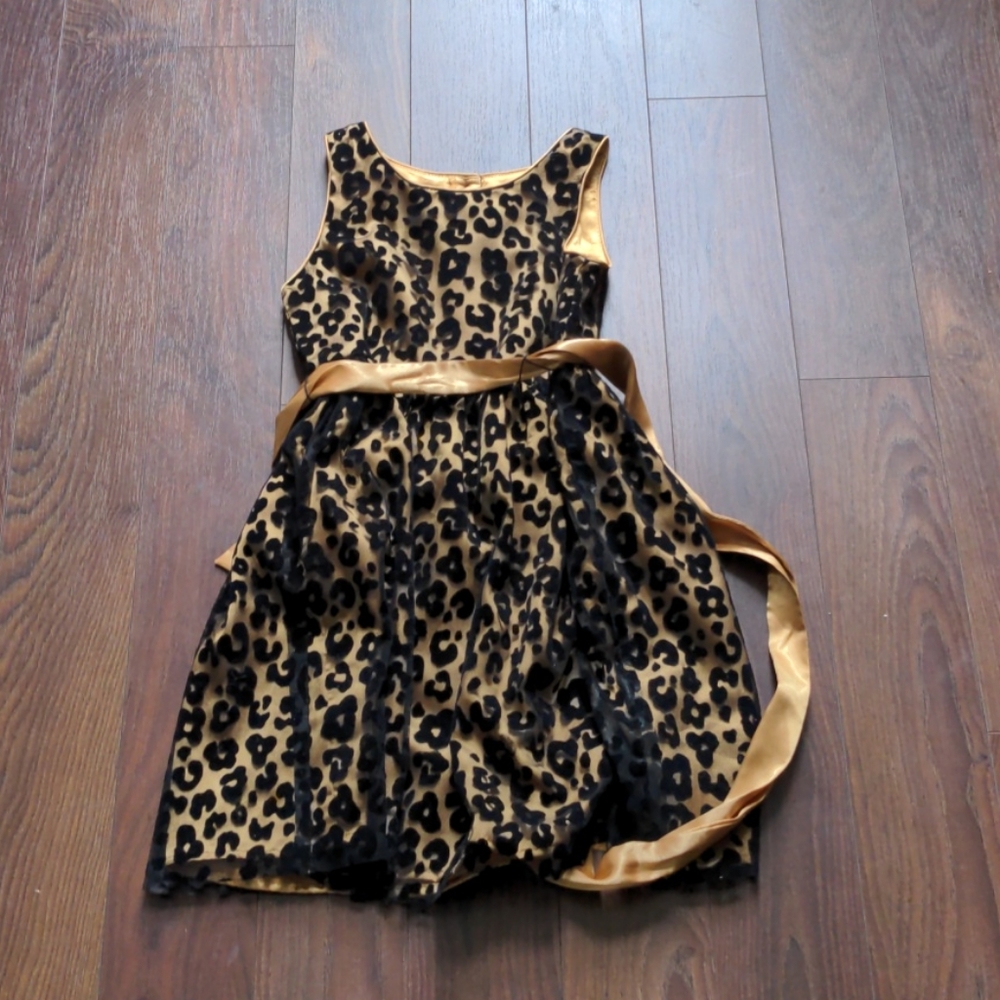 Emily west formal leopard print dress size 8